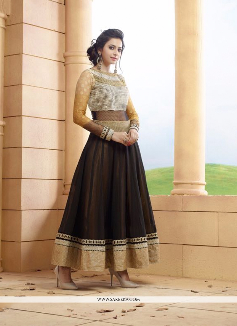 Black Anarkali Salwar Kameez