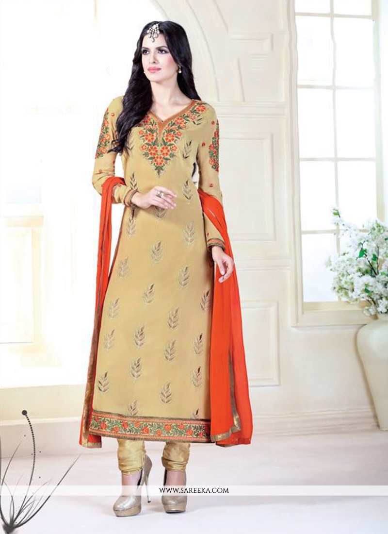 georgette suit neck design