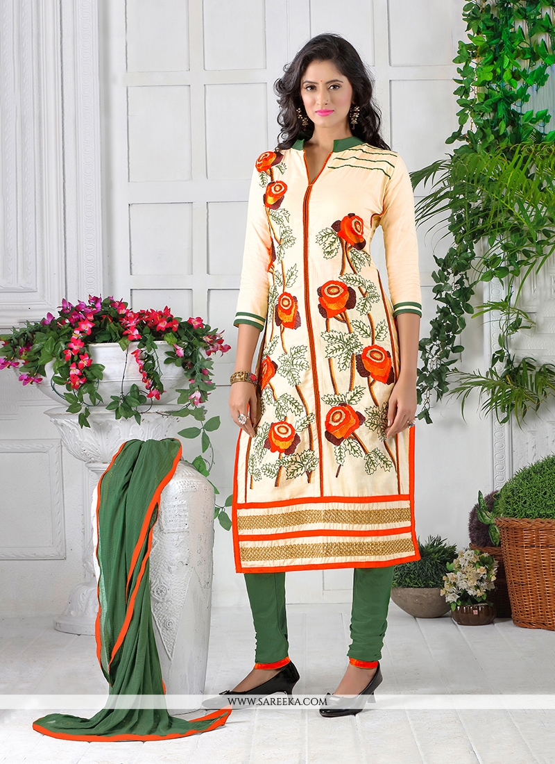 printed cotton churidar designs