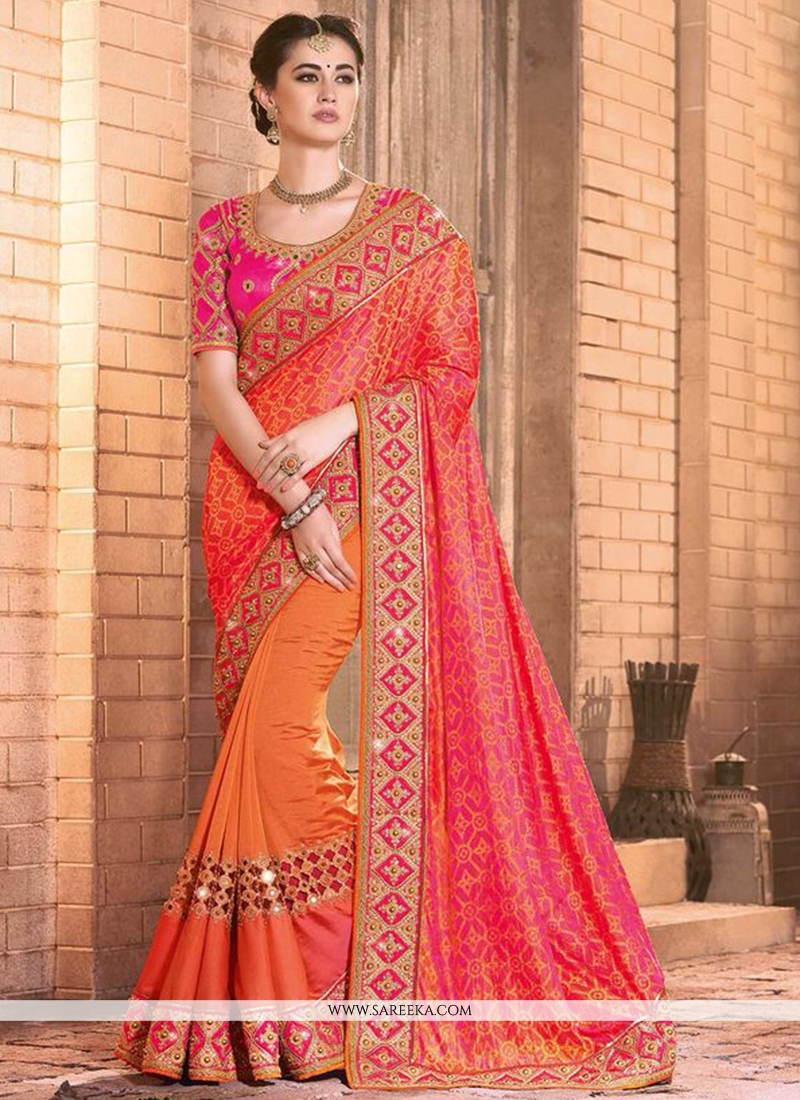 Buy Mirror Work Silk Designer Bridal Sarees Online France
