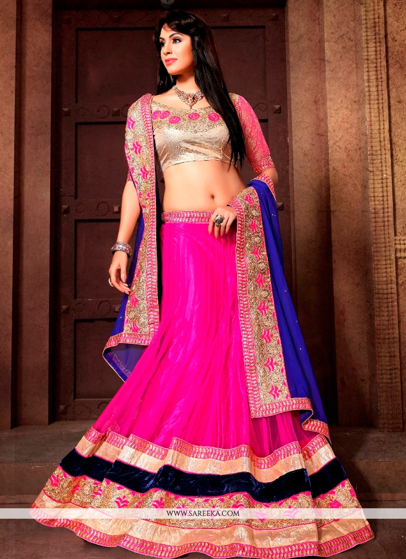 hot pink lehenga choli