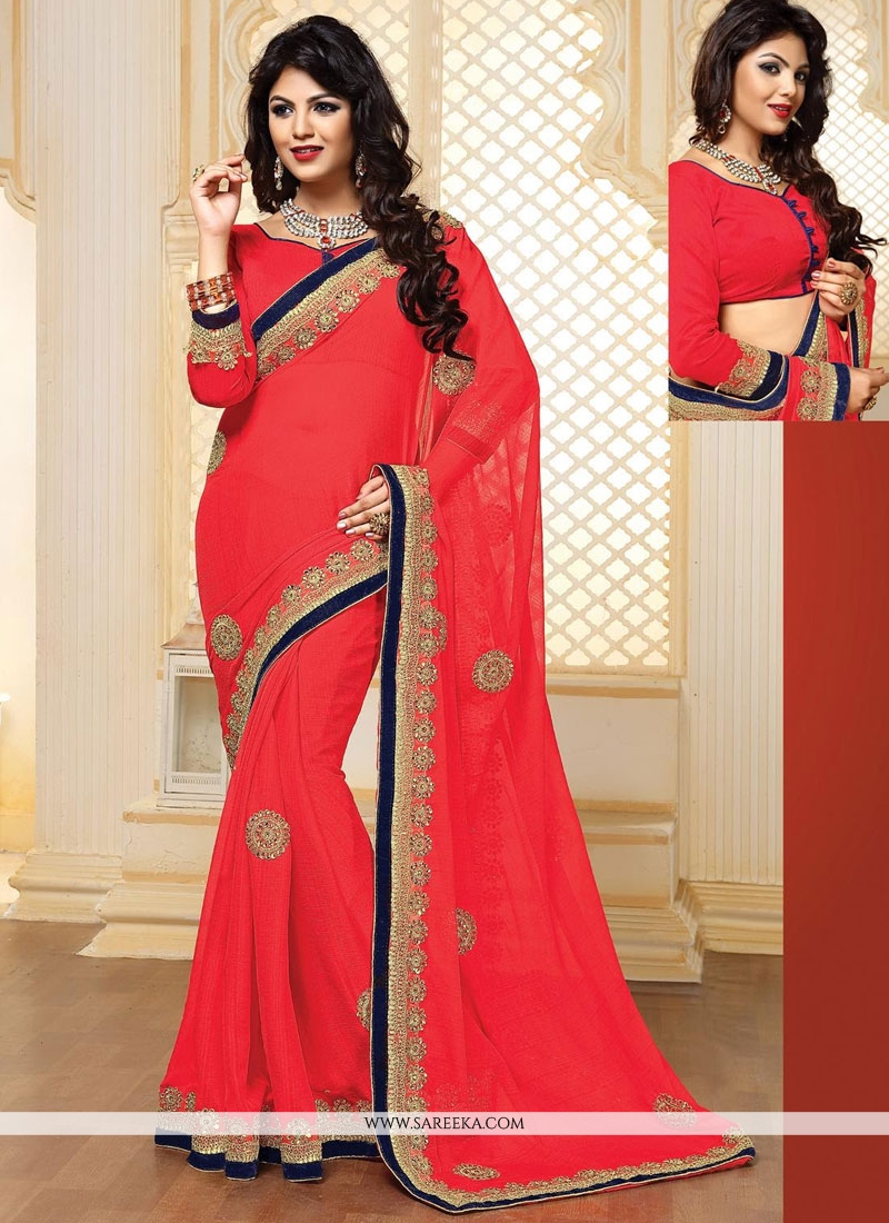 costly chiffon sarees