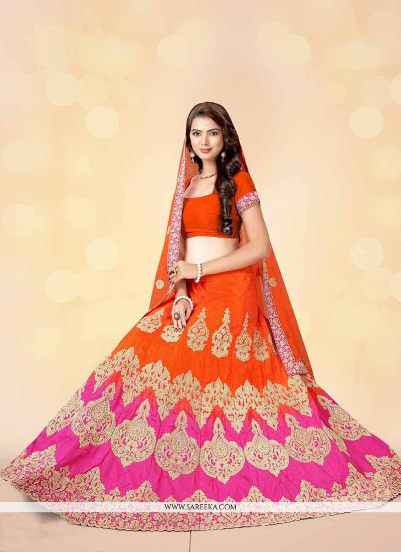 Buy Embroidered Work Silk A Line Lehenga Choli Online Usa Uk 