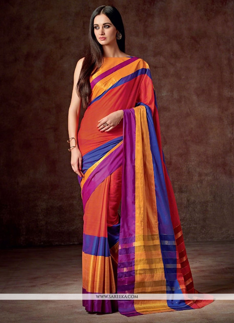 Buy Cotton Multi Colour Casual Saree Online : Australia