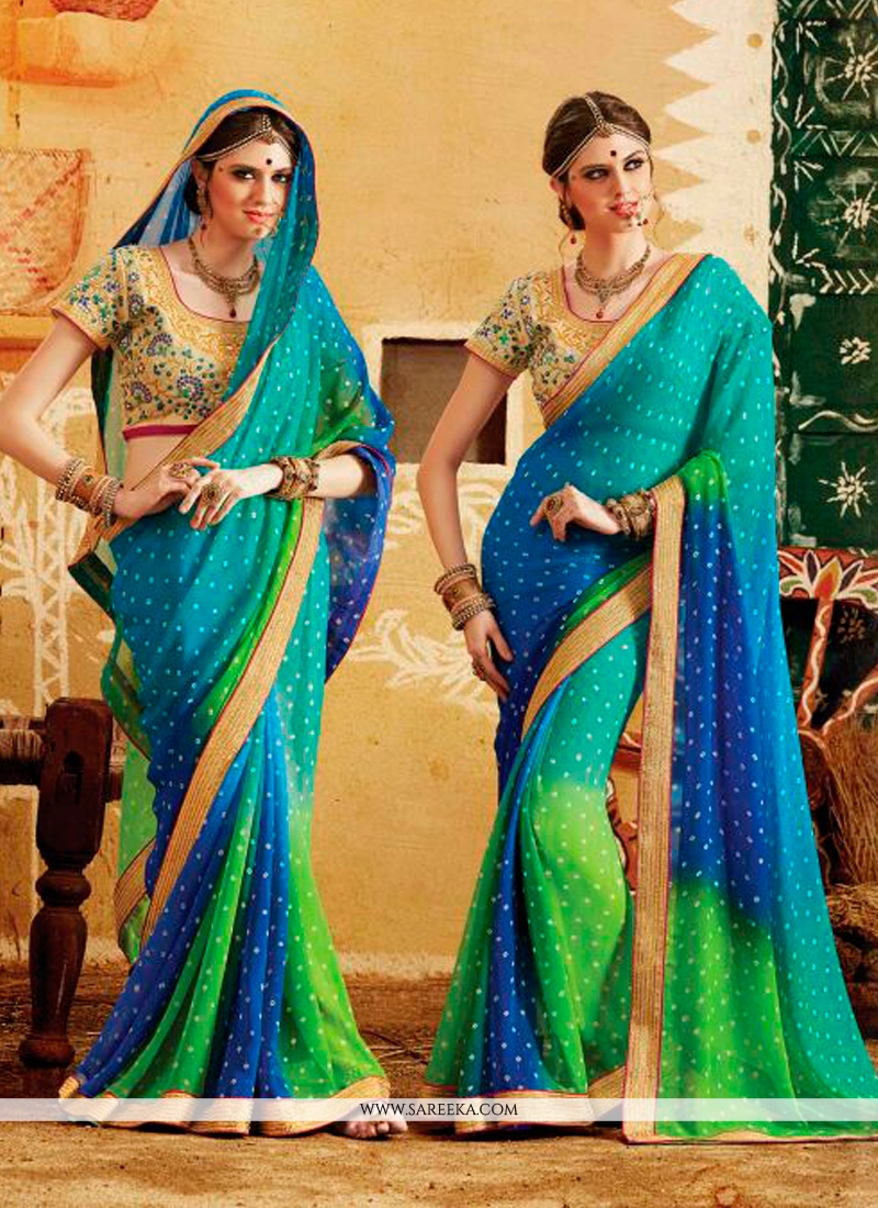 latest georgette saree designs