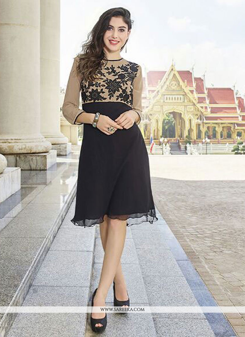 Buy Black Party Wear Kurti Online Malaysia