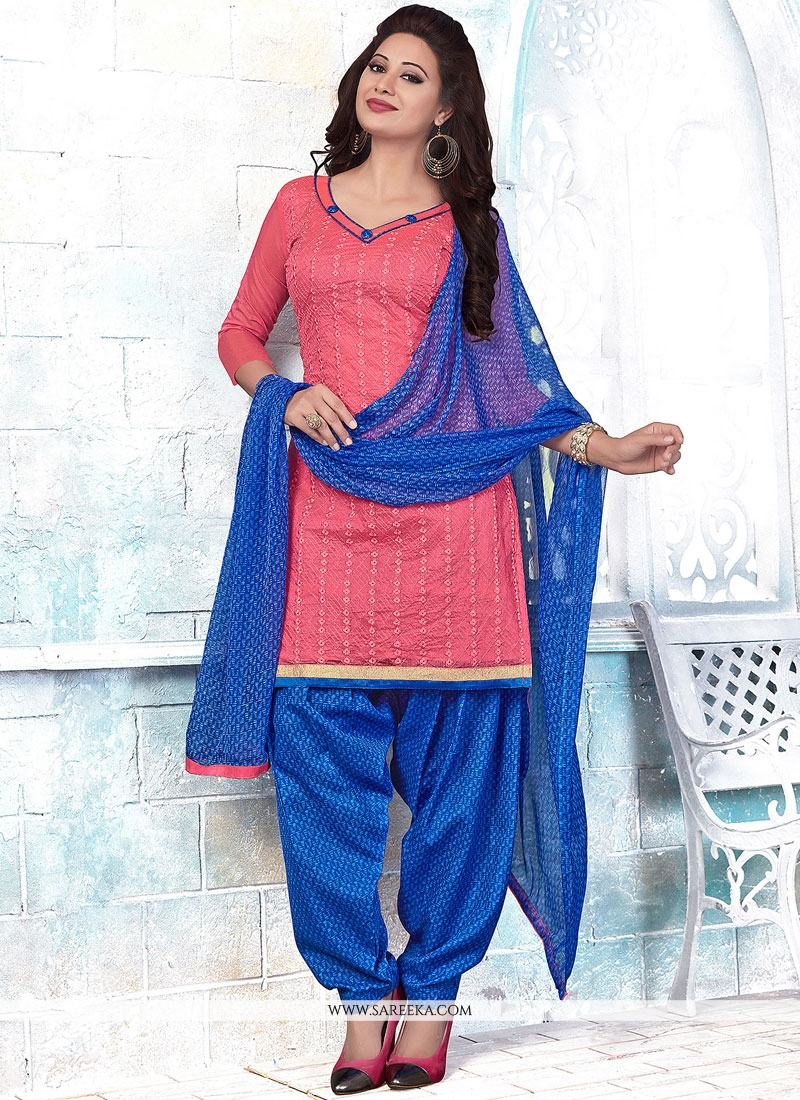 Buy Pink Punjabi Suit Online Uae Party Wear Salwar Suits