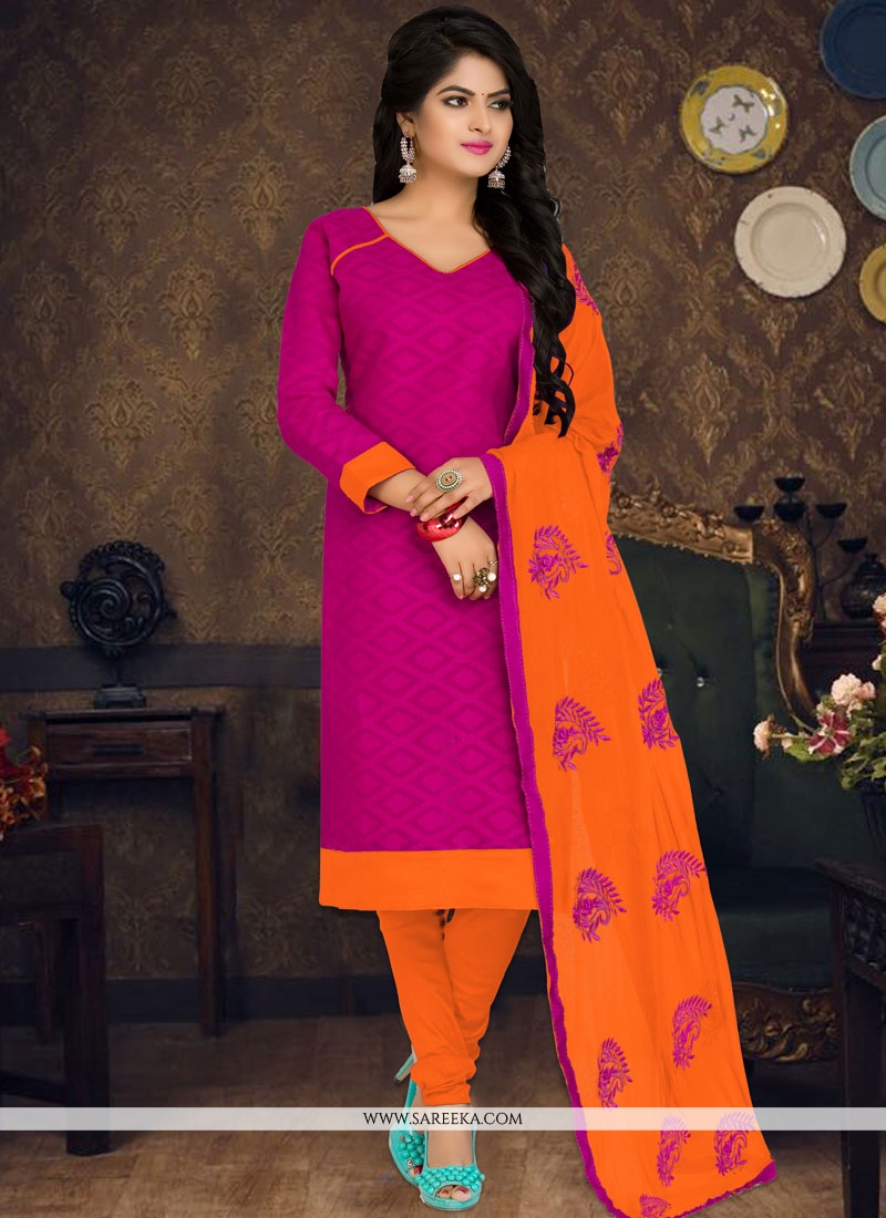 Buy Cotton Churidar Suit Online UAE