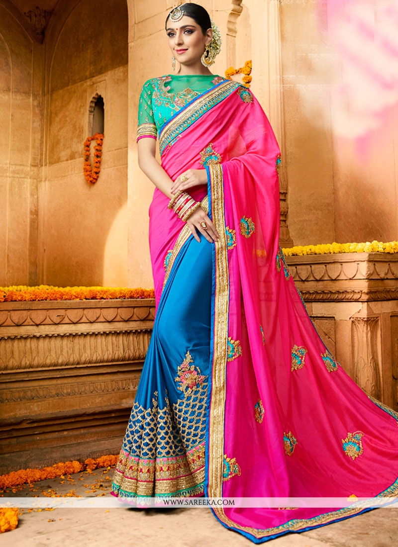 Girls Peacock Paradise Alpha Half Saree | Langa Davani Blue, हाफ साड़ी -  INWAY INFOTEK, Coimbatore | ID: 2849543931233