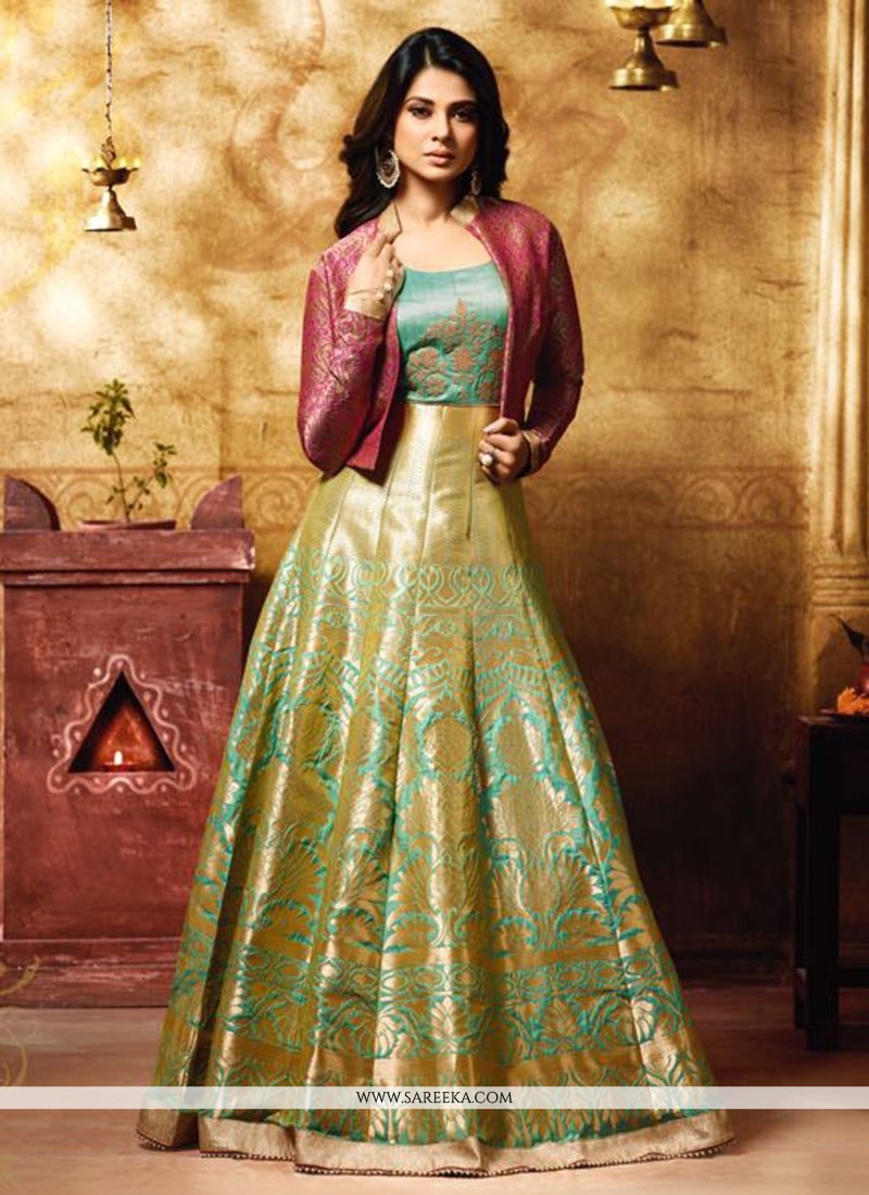 Banarasi anarkali hot sale suit online