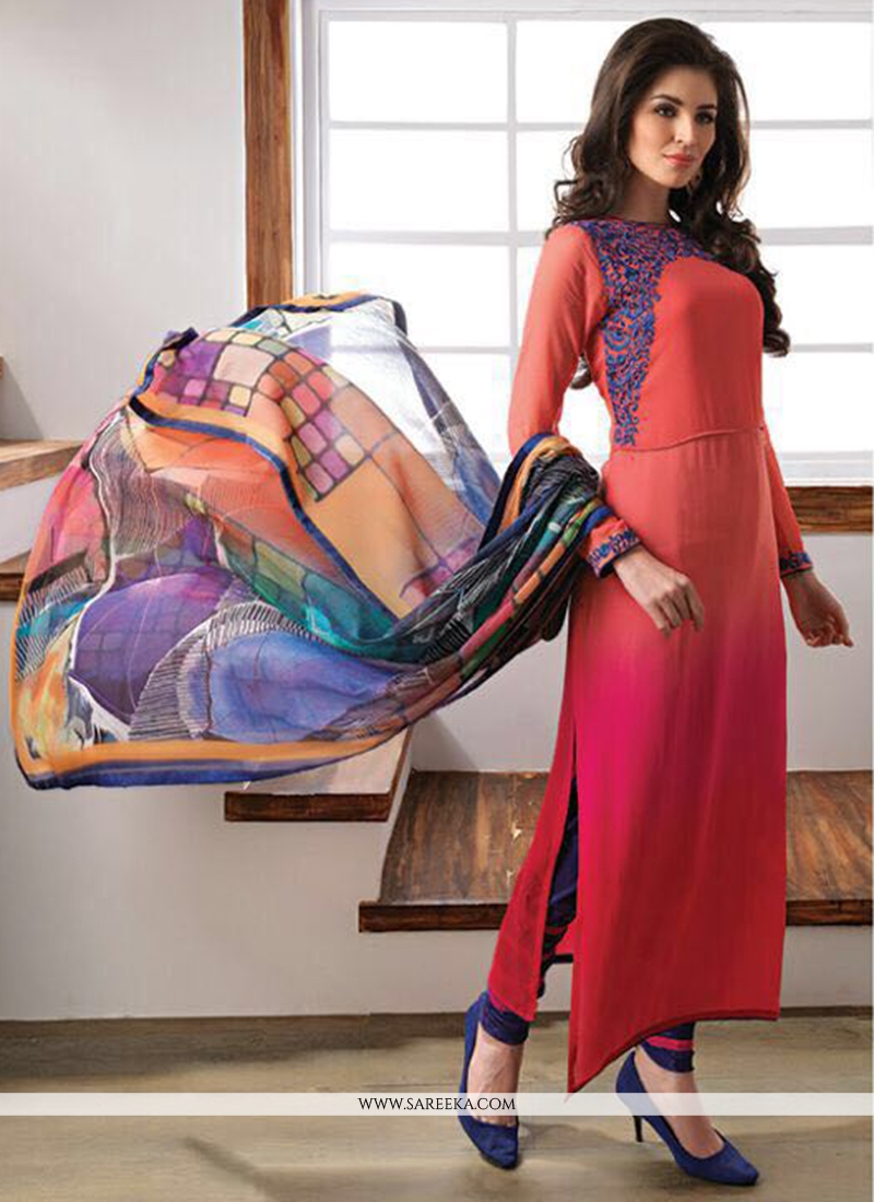 $129 - $193 - Multi Colour Designer Georgette Satin Salwar Kameez and Multi  Colour Designer Georgette Satin Salwar Suit Online Shopping
