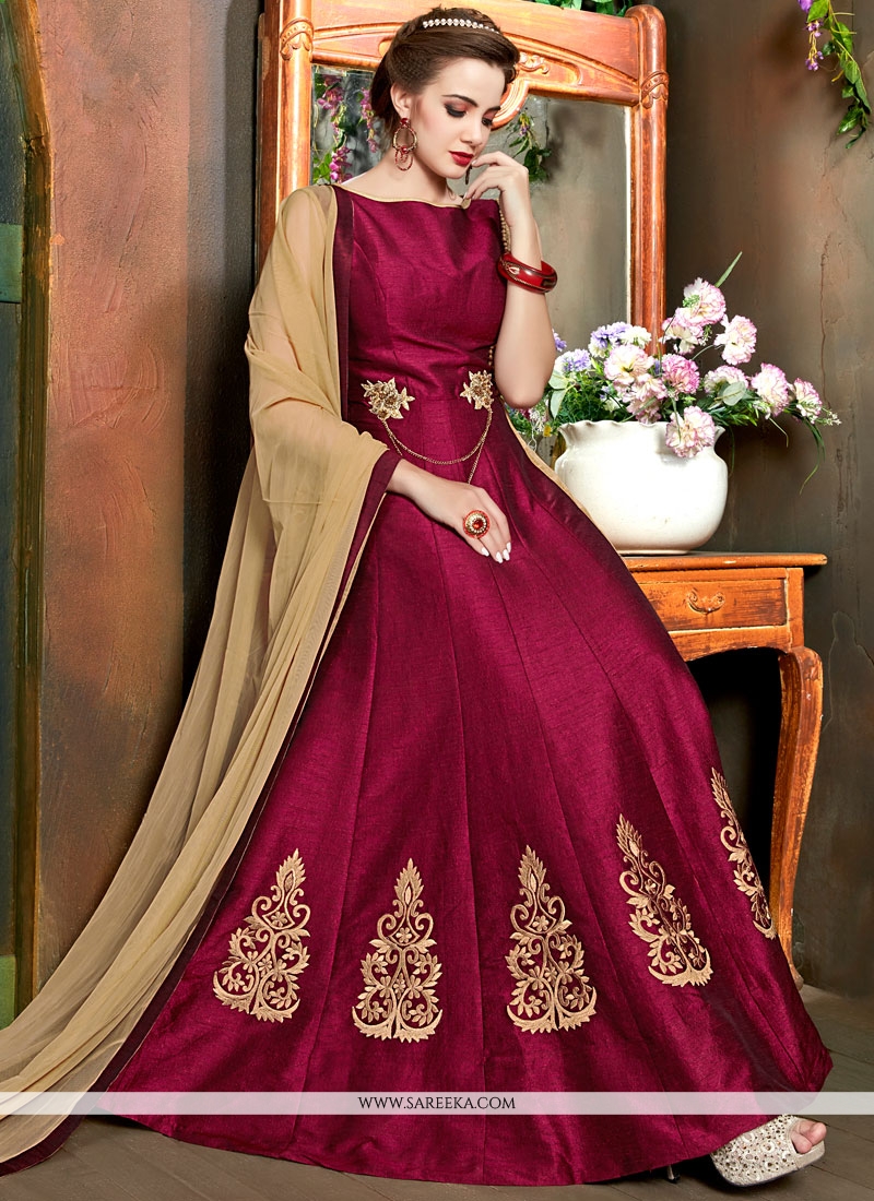 raw silk gowns online india