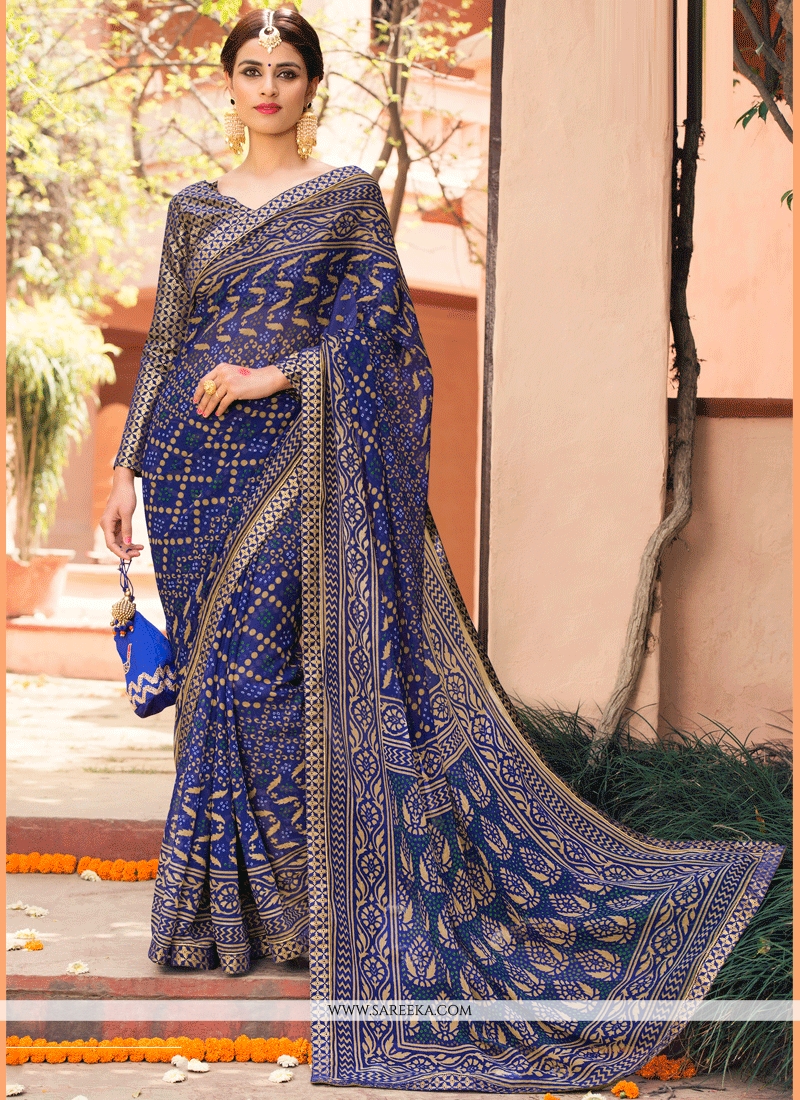 Buy Brasso Printed Saree Online USA Designer Sarees