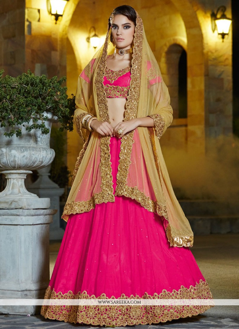 hot pink lehenga choli