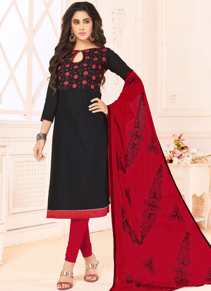 casual churidar materials