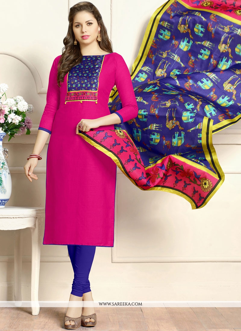 pink churidar images