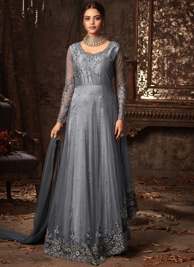 designer floor length suits