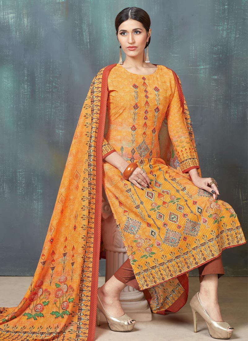 Buy Print Work Designer Pakistani Suit Online : 78247 - Salwar Kameez