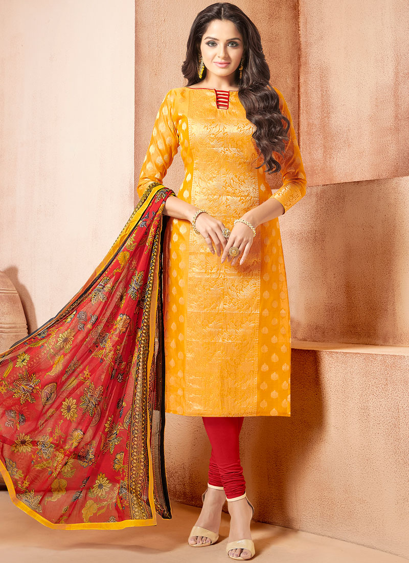 churidar yellow