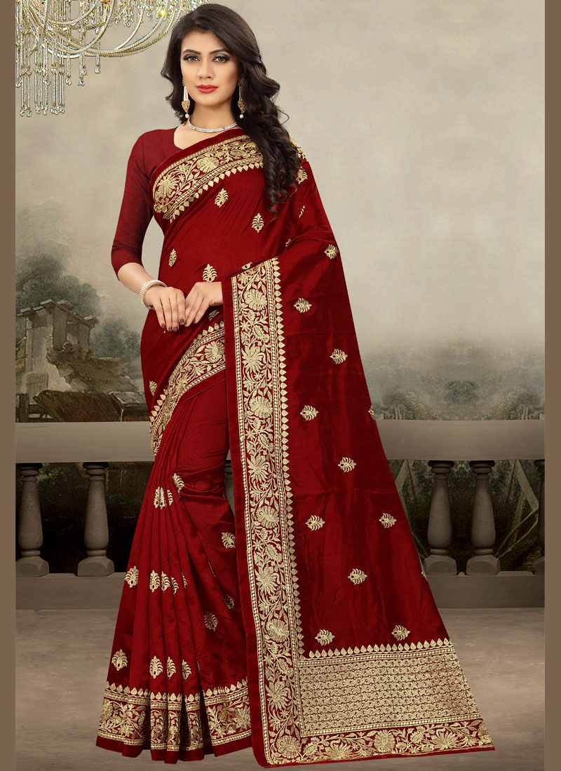 Buy Online Art Silk Zari Trendy Saree : 121481