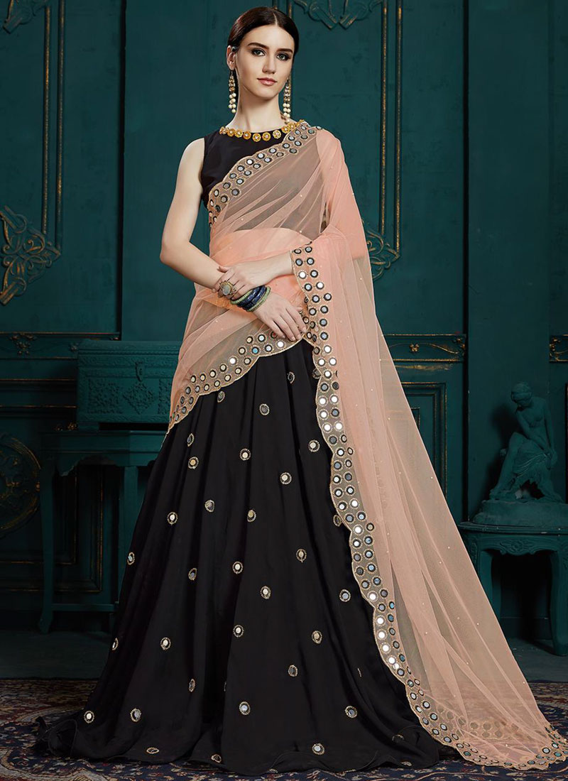 Black colour outlet ghagra choli