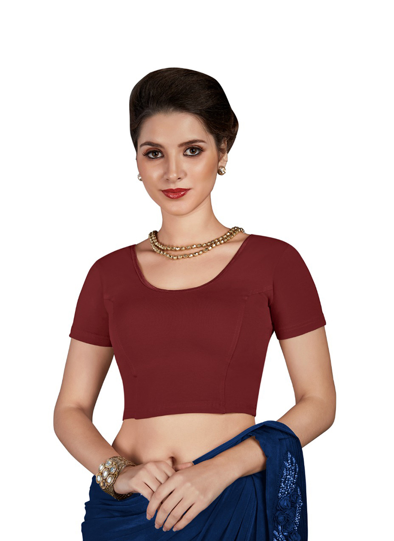 Buy Cotton Maroon Blouse Online