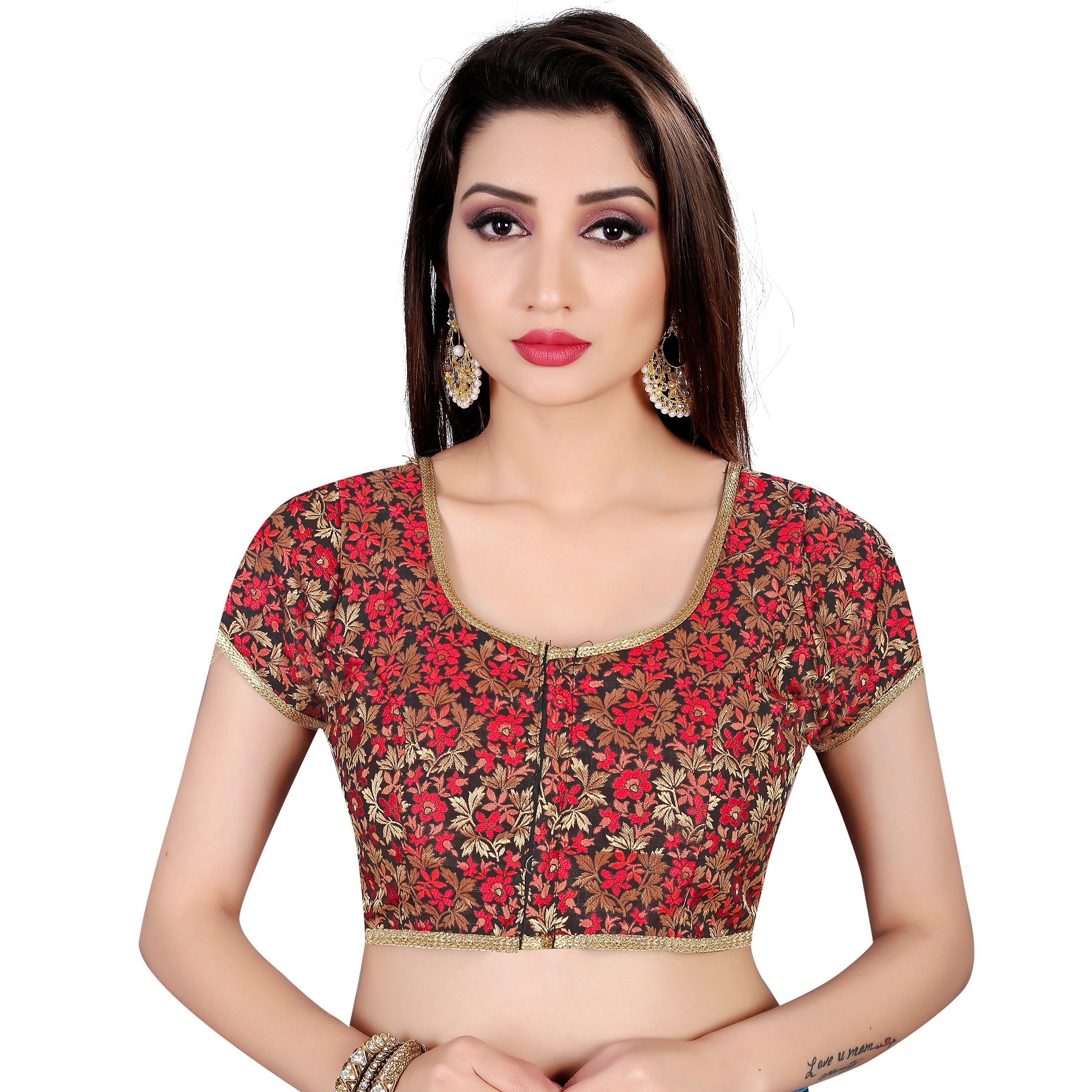nice red blouse