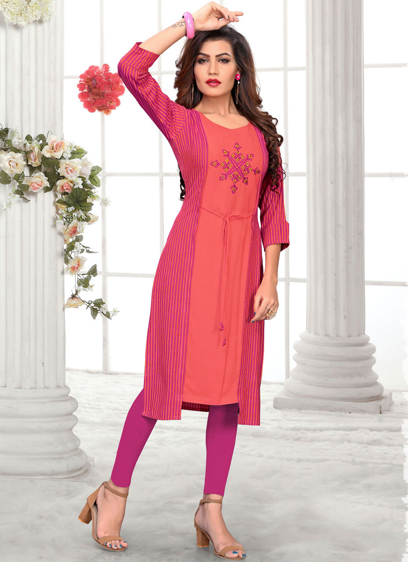 Shop Embroidered Party Wear Kurti Online 123450