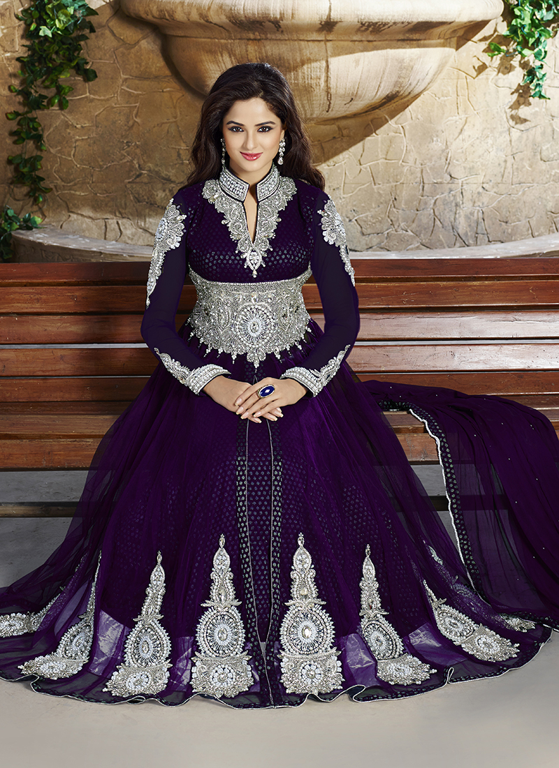 Floor touch best sale salwar designs