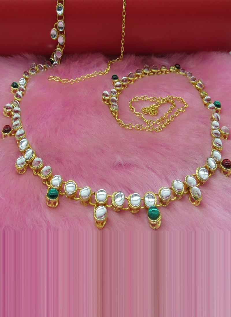 Kundan shop waist chain