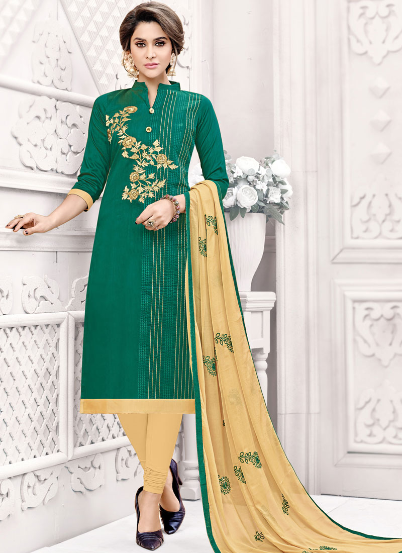 casual churidar materials