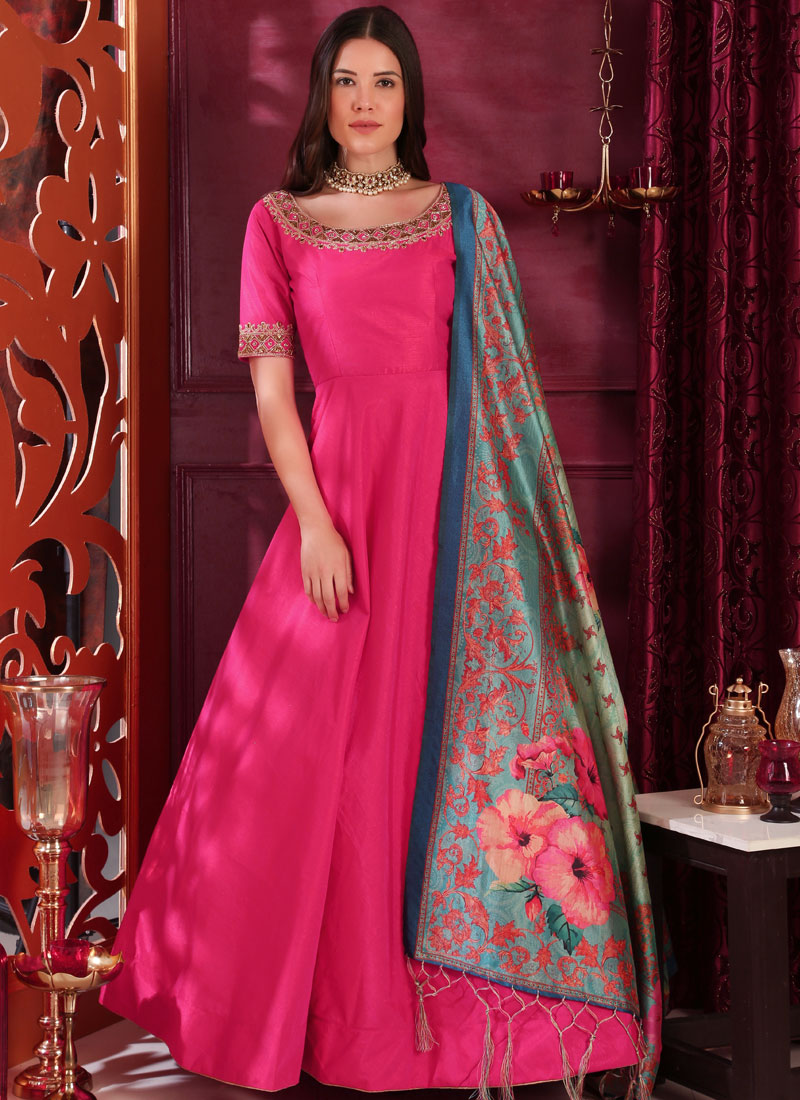 shop-online-hot-pink-color-designer-gown-111160