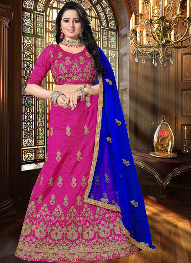 hot pink lehenga choli