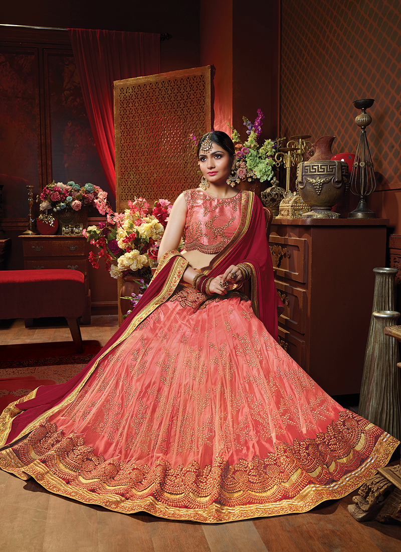 13 Fab & Voguish Shades Of Pink Lehenga For Your Wedding Day | Pink bridal  lehenga, Bridal lehenga collection, Wedding lehenga designs