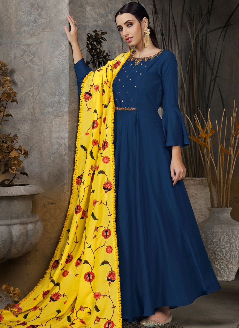 cotton anarkali salwar suit