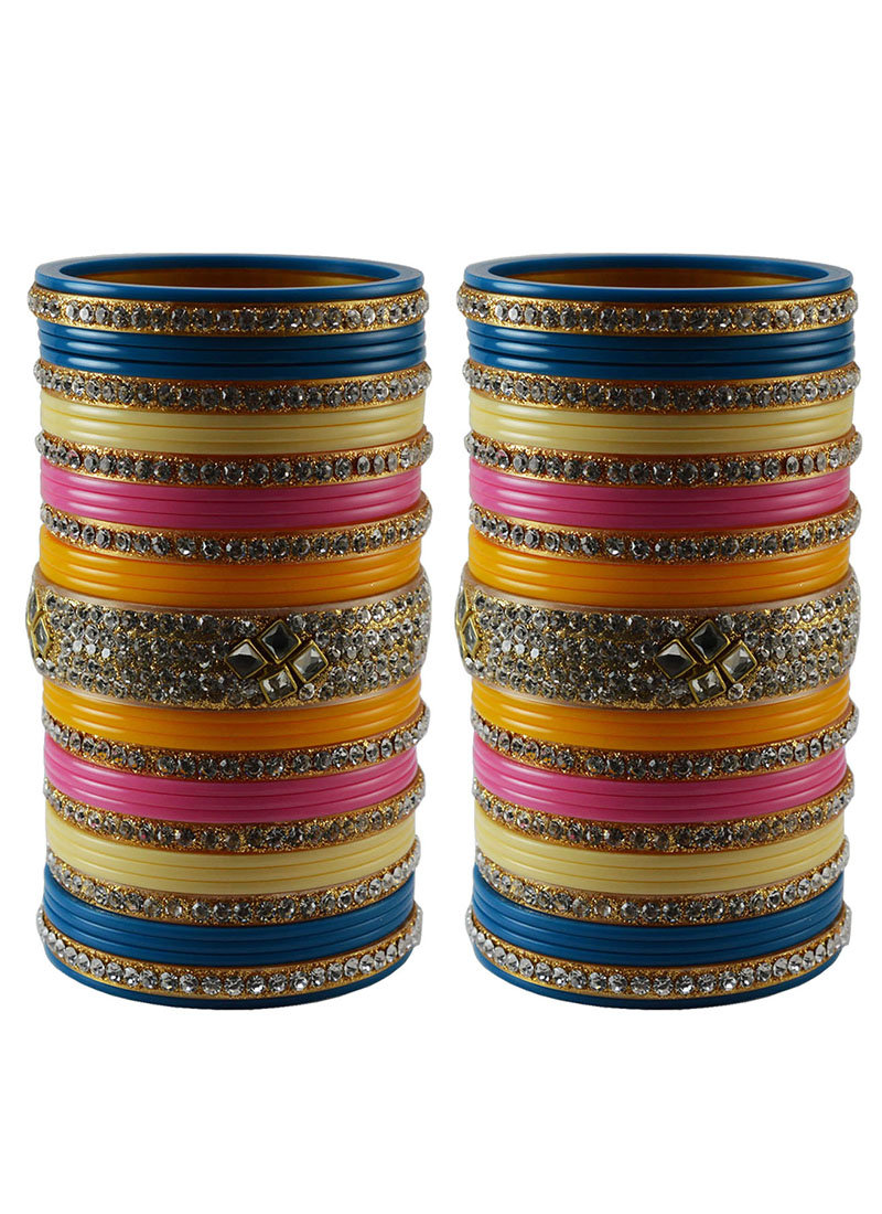 Buy Online Multi Colour Color Bangles 122675