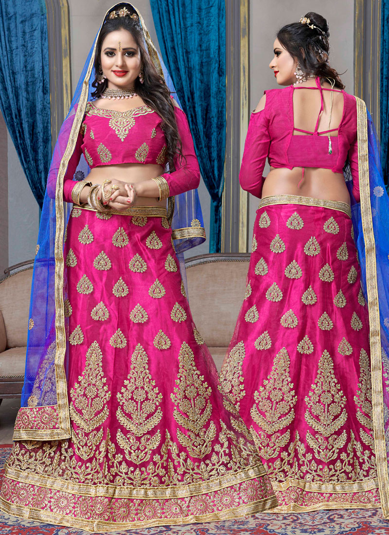 hot pink lehenga choli
