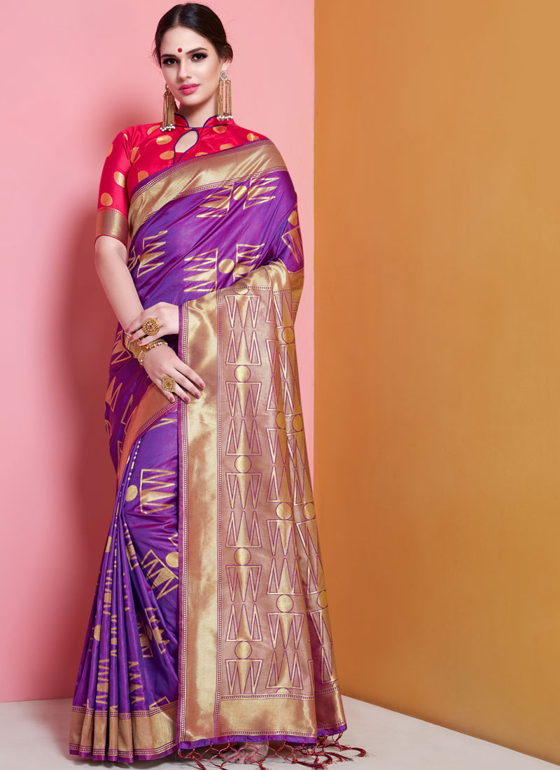 Shop online purple designer traditional saree  135662  saree Shop online purple designer traditional saree  135662  saree