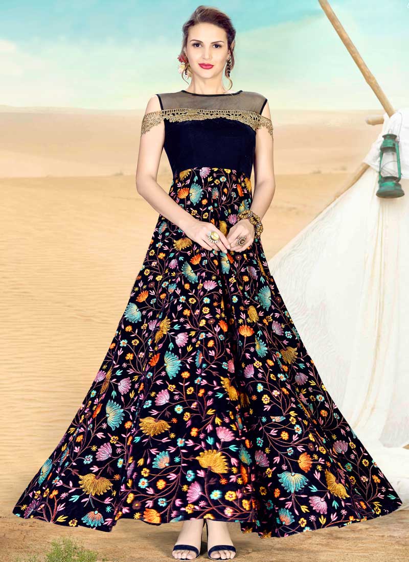 Velvet Frock Design For Wedding Dulhan Frock Online