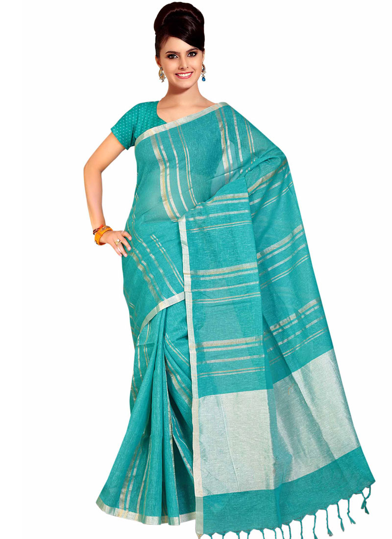 Buy Weaving Blue Art Silk Traditional Saree 100694 4266