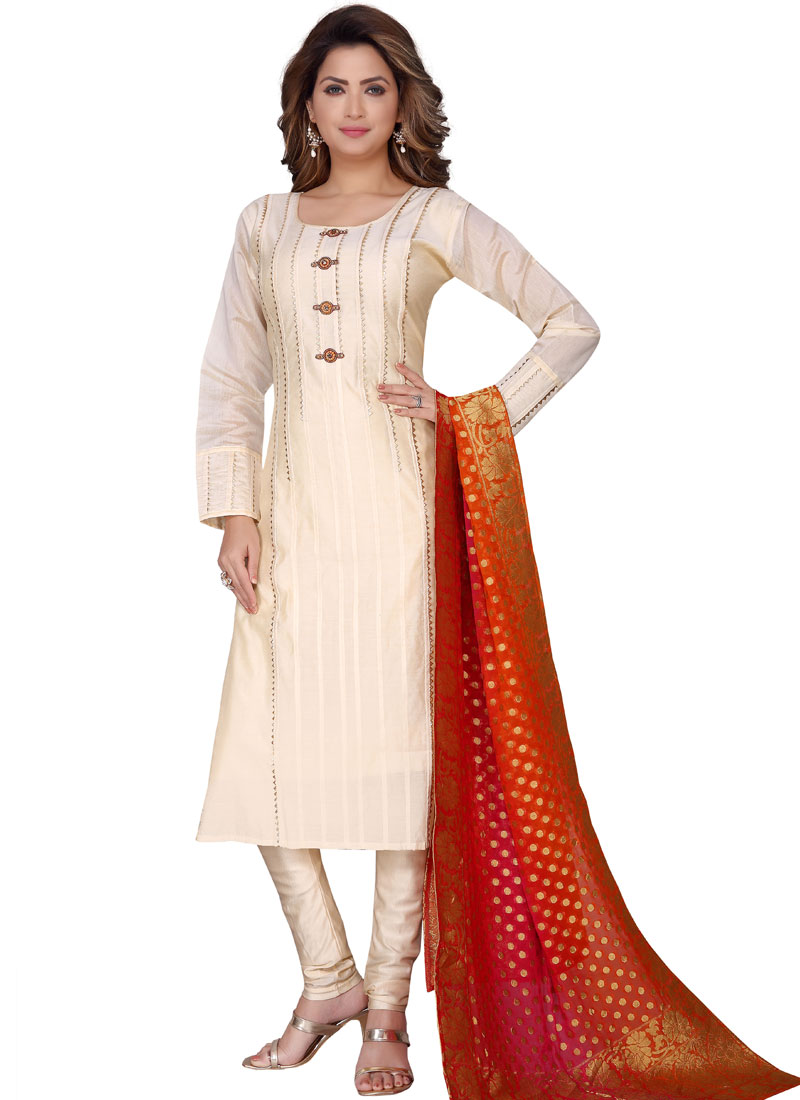 white suit design neck