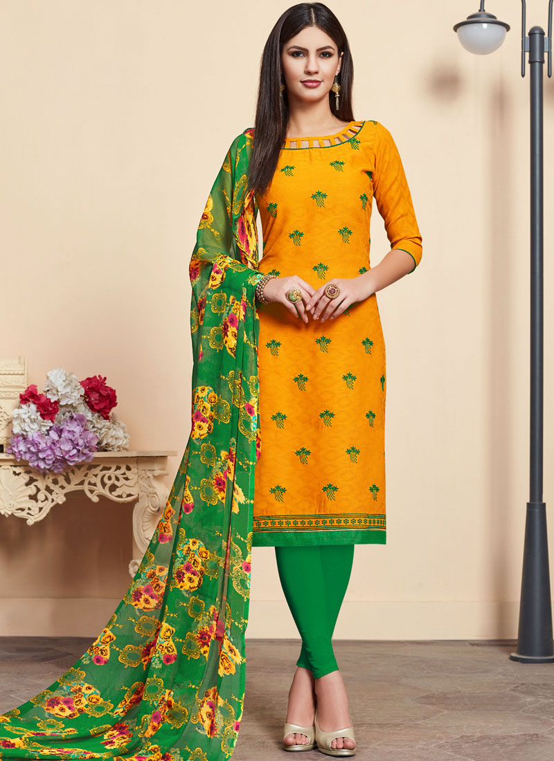 Cotton clearance churidar design