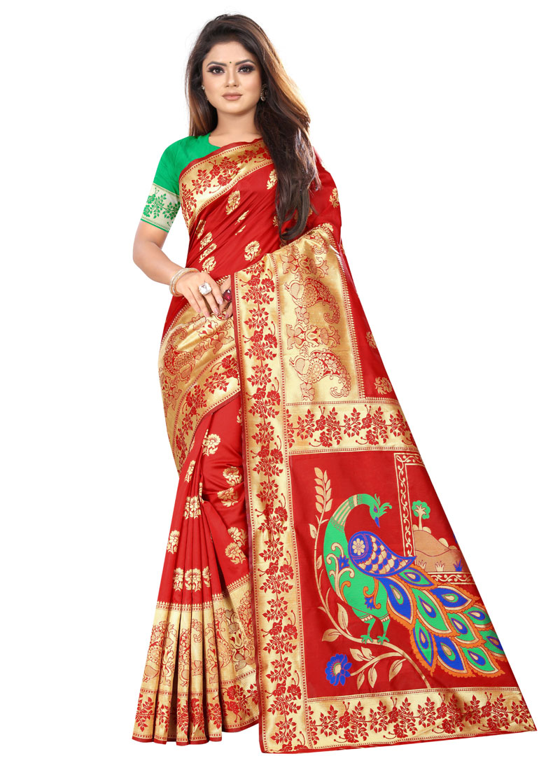 Buy Online Art Silk Casual Traditional Saree 149817