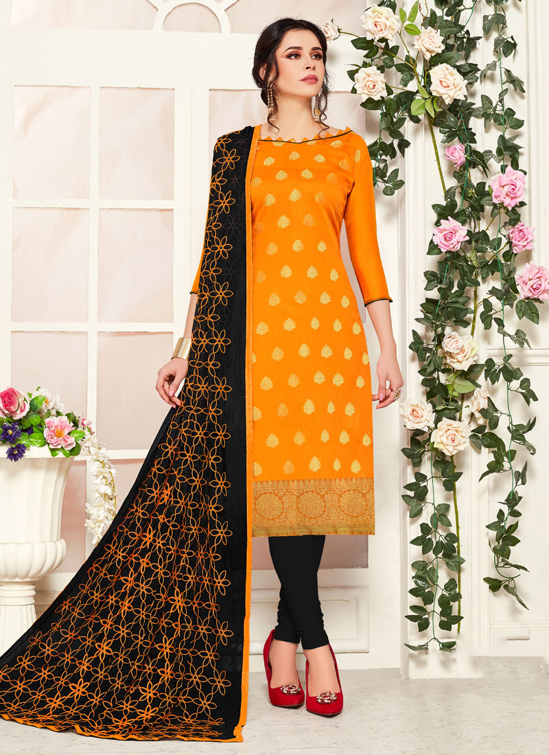 banarasi silk churidar designs