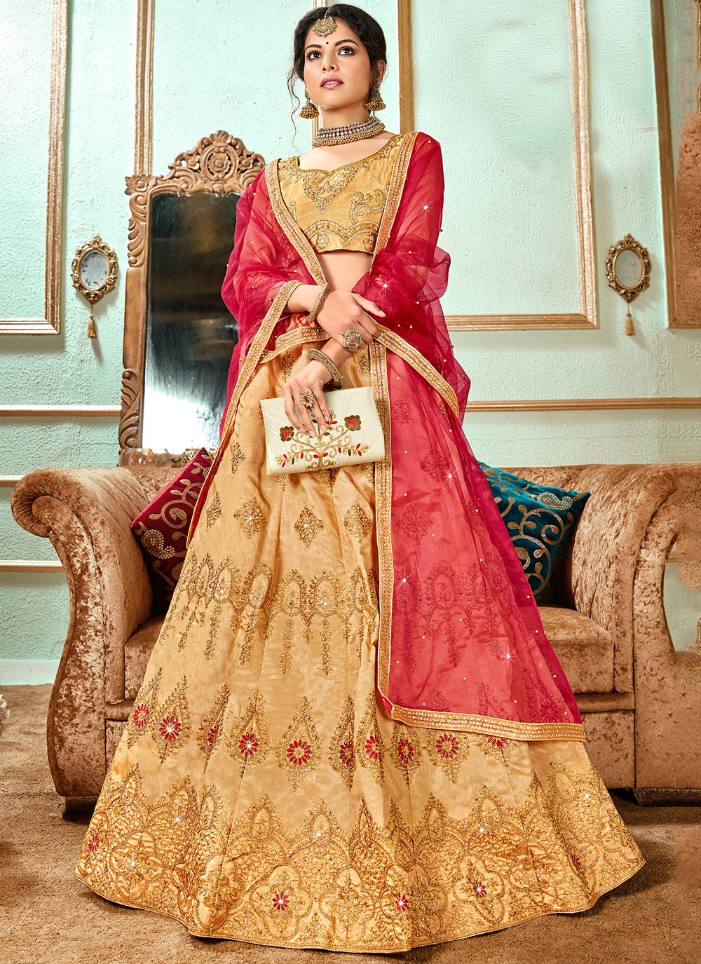 45 Red Bridal Wedding Lehenga - Compel to Get Married Soon