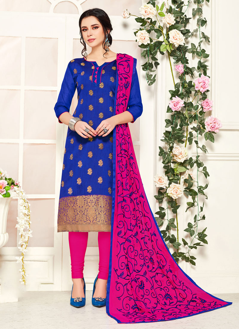 banarasi silk salwar suit