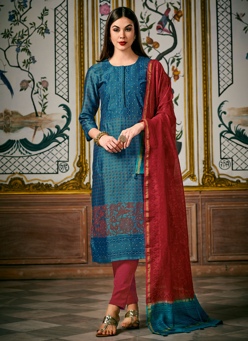 Buy Blue Color Pant Style Suit 154356