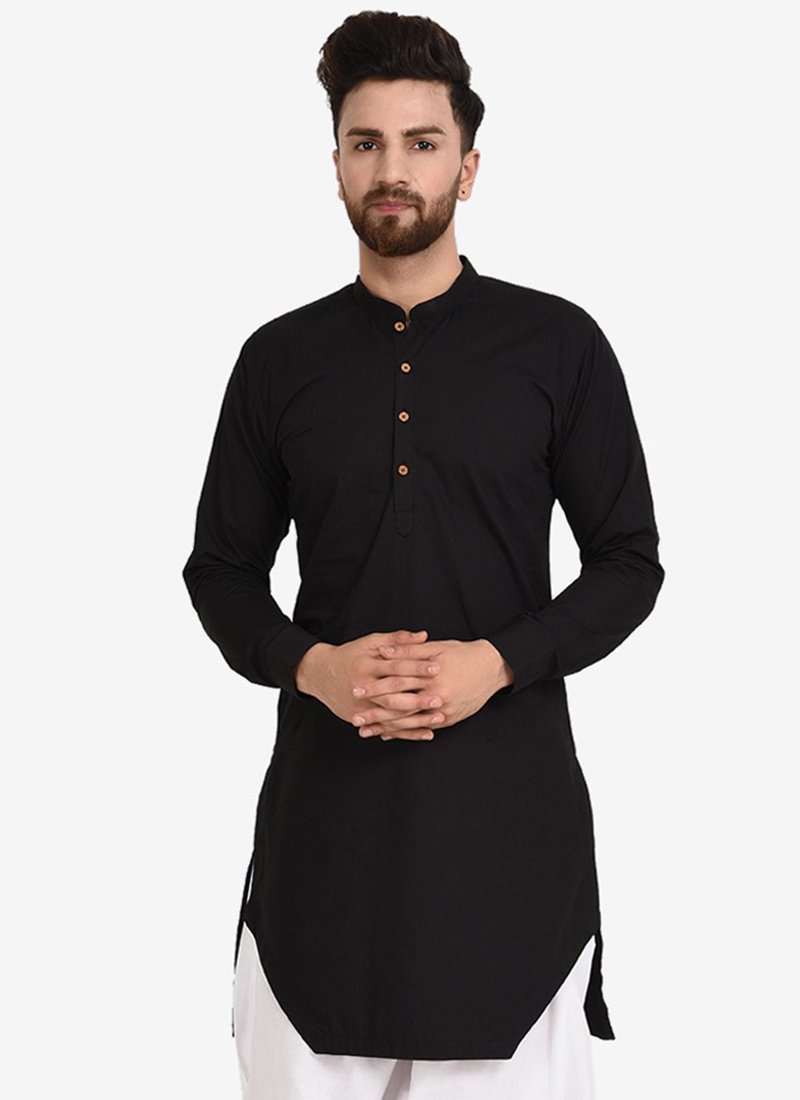 black kurta white pants