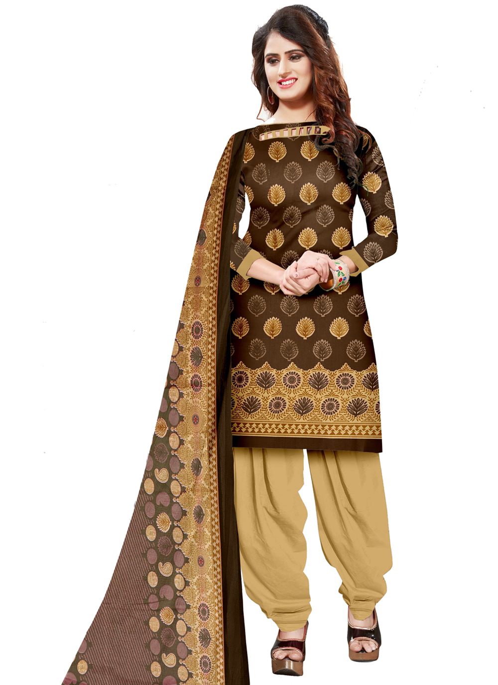 Shop Cotton Printed Salwar Kameez Online 157355 Punjabi Suits