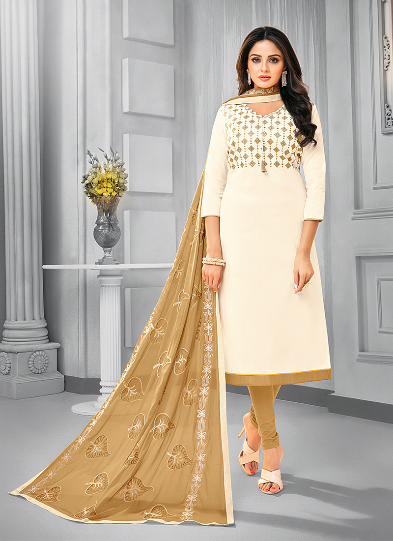 Cotton Resham Salwar Kameez buy online